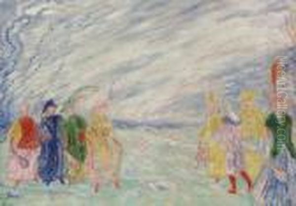 La Rencontre Oil Painting by James Ensor