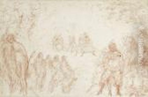 Danse Dans La Clairiere Oil Painting by James Ensor