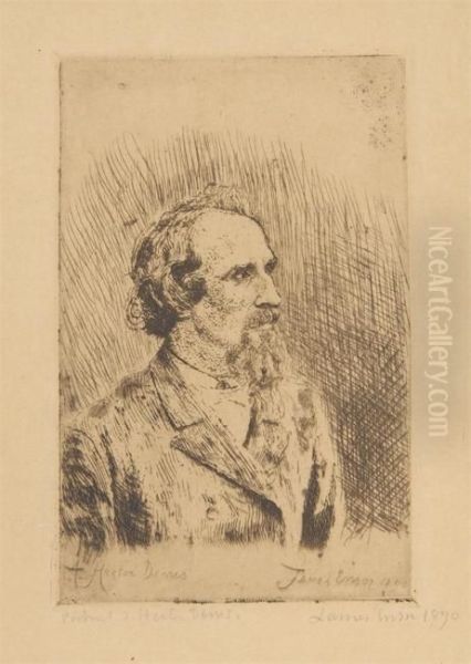 Portrait D'hector Denis Oil Painting by James Ensor