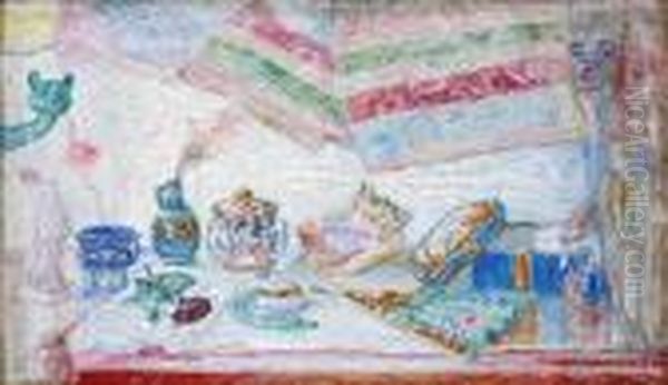 La Plume De Paon Oil Painting by James Ensor