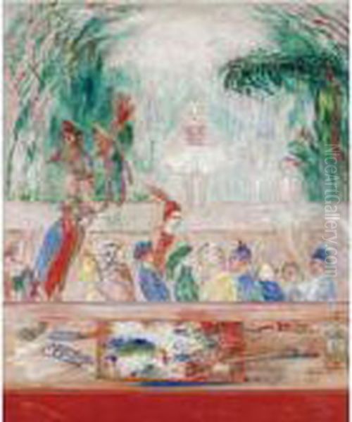 Property From A Private European Collection
 

 
 
 

 
 Rayons De Palette Oil Painting by James Ensor