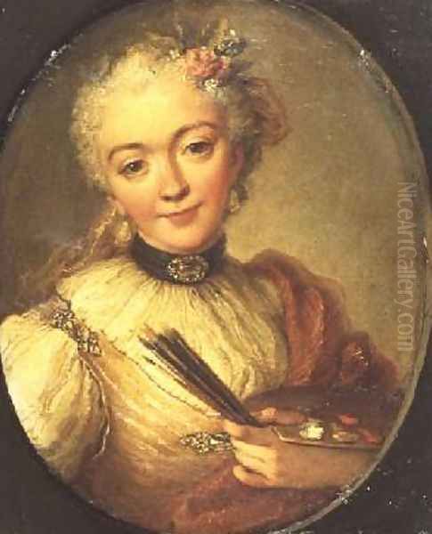 Self Portrait Painting Oil Painting by Anna Dorothea (Therbusch) Lisiewska