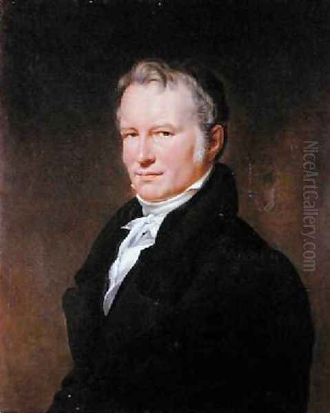 Baron Alexander von Humboldt 1769-1859 Oil Painting by Henri (Karl Ernest Rudolf Heinrich Salem) Lehmann