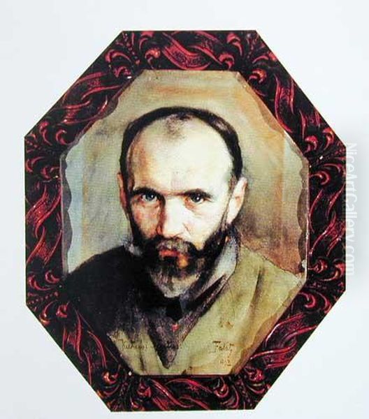 Autoportret Oil Painting by Julian Falat