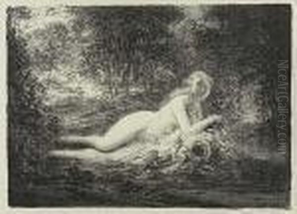 Two Lithographs Oil Painting by Ignace Henri Jean Fantin-Latour