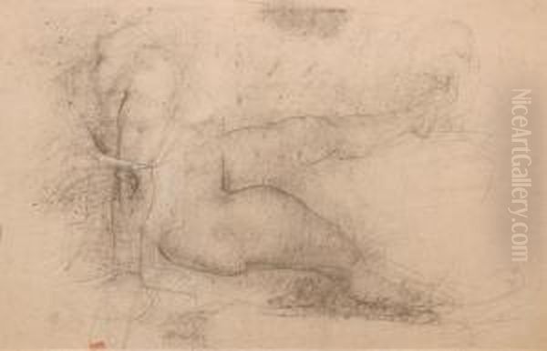 Seated Nude Oil Painting by Nicolai Ivanovich Fechin
