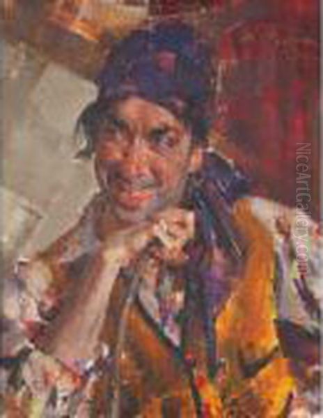 Antonio Triana As A Gypsy Oil Painting by Nicolai Ivanovich Fechin
