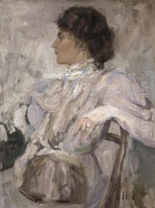 An Elegant Lady In White