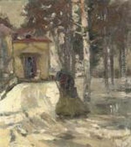 A Chapel In A Snow-covered Forest
