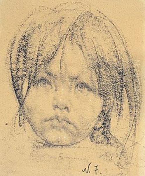 Young Girl Oil Painting by Nicolai Ivanovich Fechin