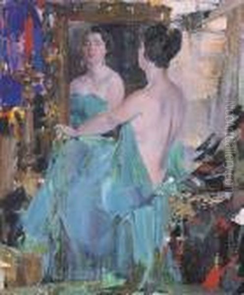 Portrait Of Duane Oil Painting by Nicolai Ivanovich Fechin