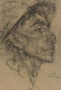 Study Of A Mexican Man In Profile