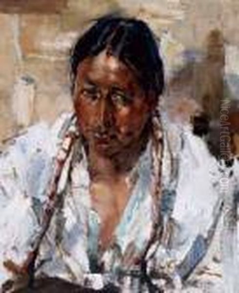 Fechin Oil Painting by Nicolai Ivanovich Fechin