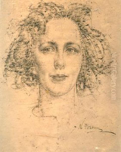 Fechin Oil Painting by Nicolai Ivanovich Fechin