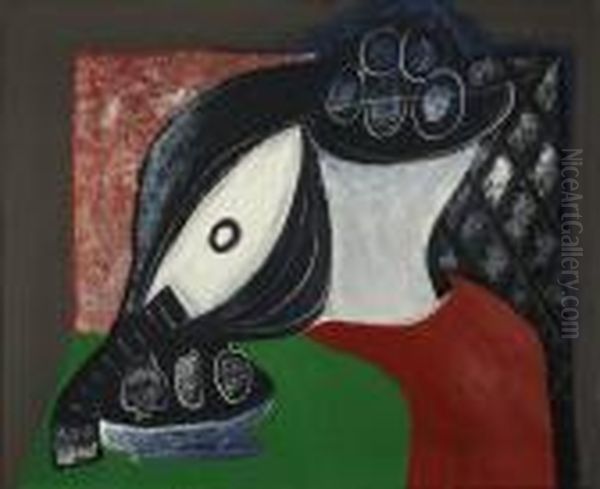 Zatisi S Ovocem A Mandolinou Oil Painting by Emil Filla