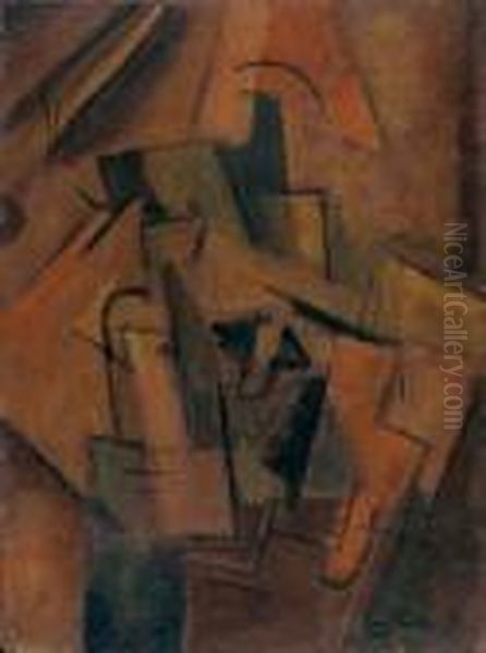 Ecole Tchecoslovaque Oil Painting by Emil Filla
