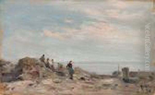 Sugli Scogli Oil Painting by Carlo Follini