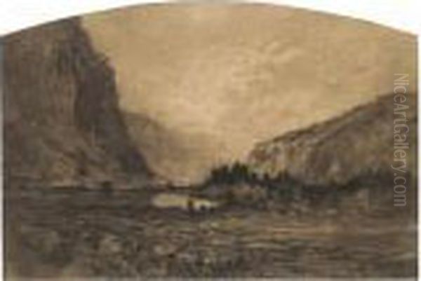 Paesaggio Oil Painting by Carlo Follini