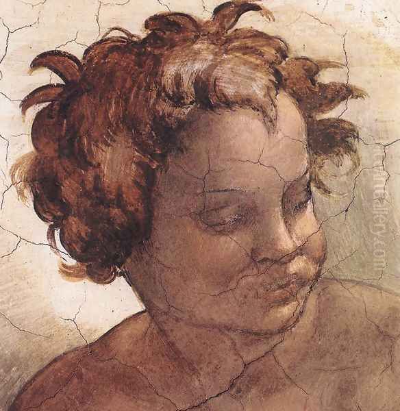 Joel (detail-2) 1509 Oil Painting by Michelangelo Buonarroti