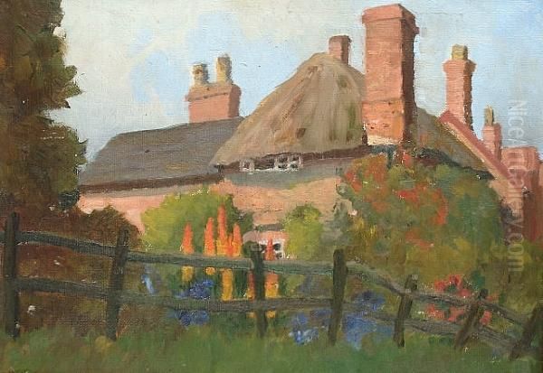 The Artist's Garden Oil Painting by Stanhope Alexander Forbes