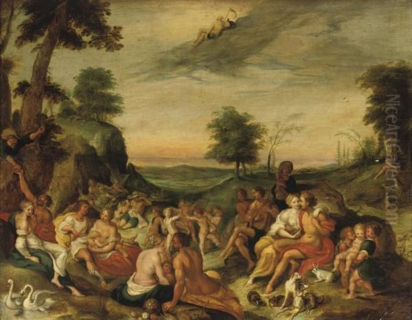 The Golden Age Oil Painting by Frans II Francken