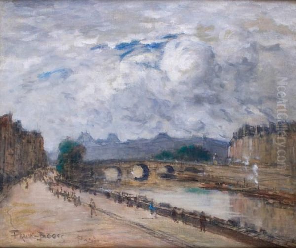 Paris, La Seine Au Pont-neuf Oil Painting by Frank Myers Boggs