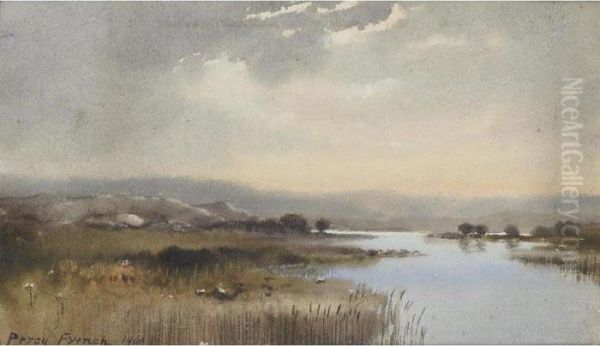 The Bog Stream Oil Painting by William Percy French