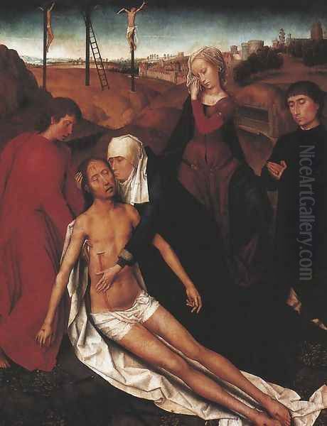 Lamentation Oil Painting by (manner of) Memling, Hans