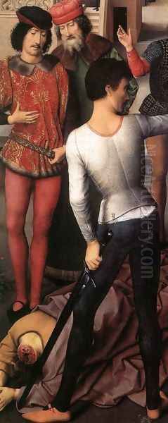 St John Altarpiece [detail: 4, left wing] Oil Painting by (manner of) Memling, Hans