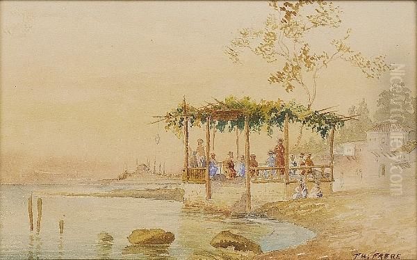 By The Pyramids; By The Nile Oil Painting by Ch. Theodore, Bey Frere