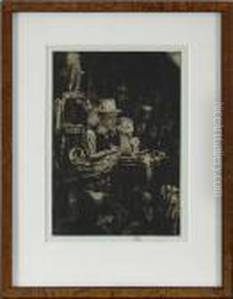 Skulptoren Oil Painting by Axel Fridell