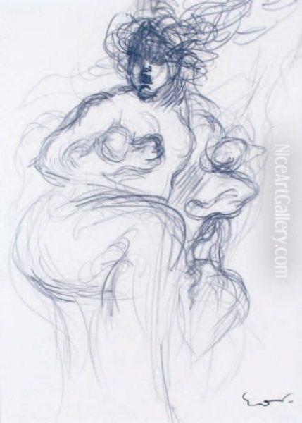 Medee Oil Painting by Emile-Othon Friesz