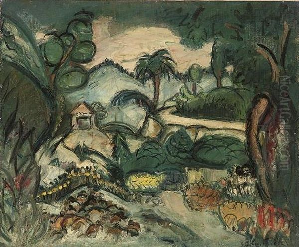 Paysage Anime Oil Painting by Emile-Othon Friesz