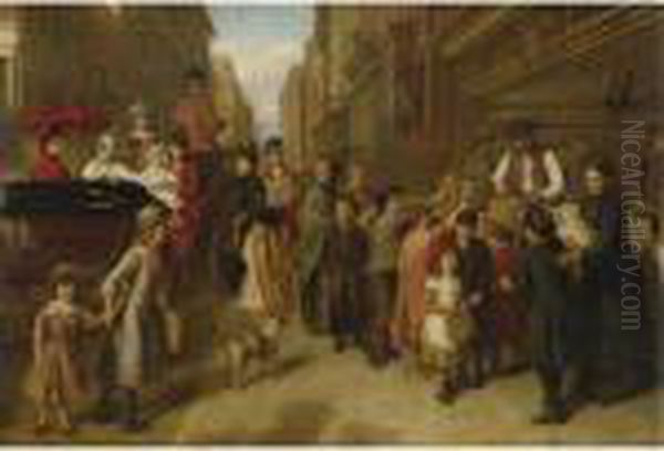 Poverty And Wealth Oil Painting by William Powell Frith