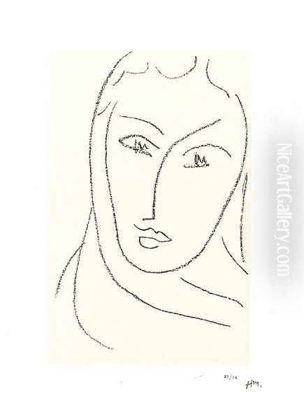 Jeune femme au foulard Oil Painting by Henri Matisse