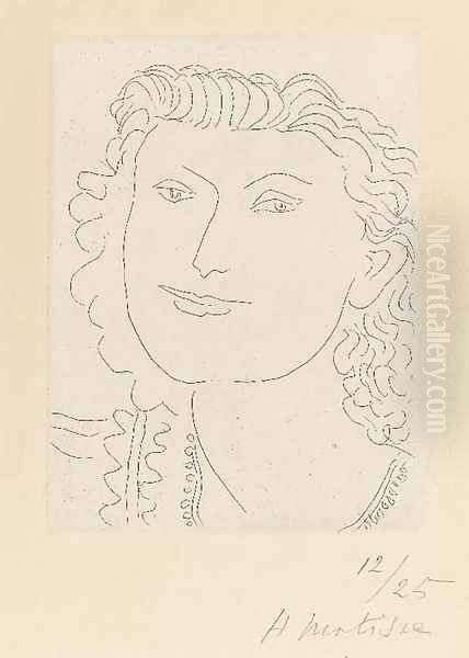 Visage souriant Oil Painting by Henri Matisse