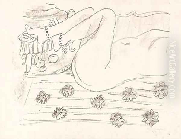 Nu, Etude d'un mouvement de jambes Oil Painting by Henri Matisse