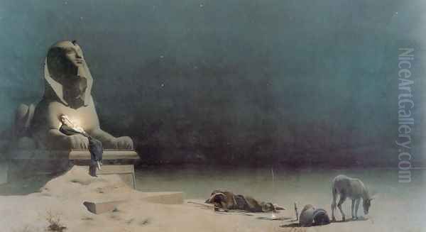 Rest on the Flight into Egypt Oil Painting by Luc-Olivier Merson