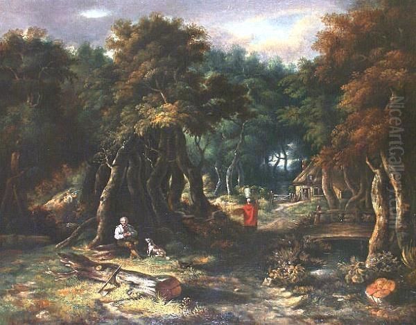 The Wood Cutter's Repast Oil Painting by Thomas Gainsborough