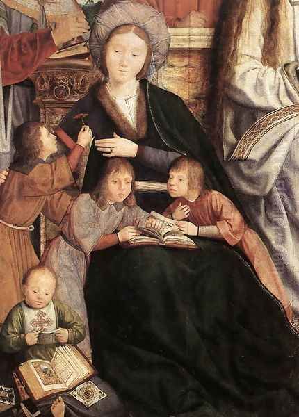 St Anne Altarpiece (detail) 1507-08 Oil Painting by Quinten Metsys