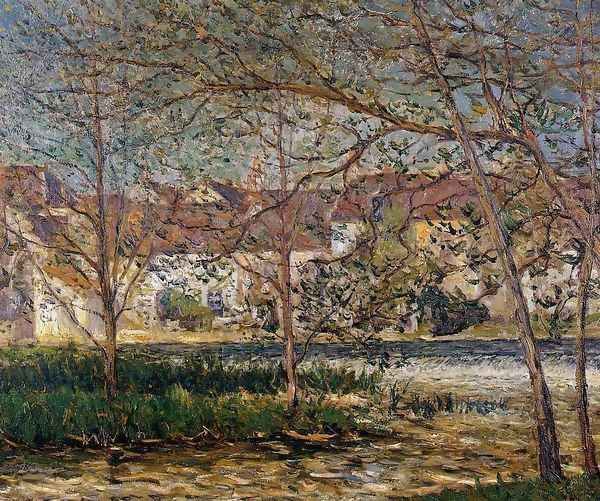 The Waterfall - Nemours Oil Painting by Maxime Maufra