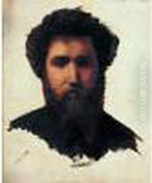 Portrait D'homme Barbu Oil Painting by Jean-Leon Gerome