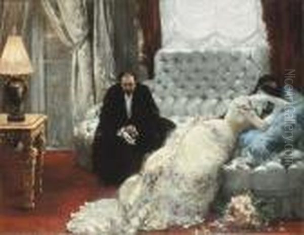 Retour De Bal Oil Painting by Henri Gervex