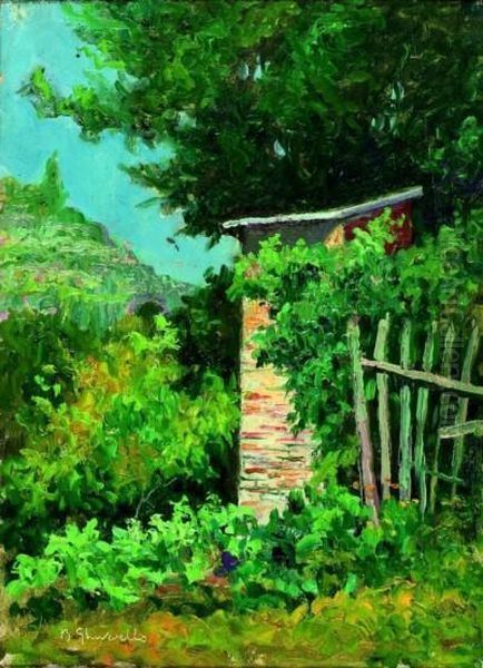 Angolo Campestre Oil Painting by Benedetto Ghivarello