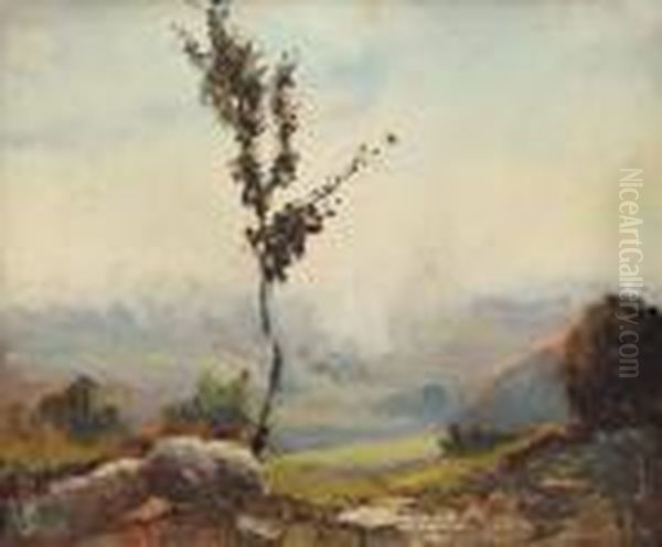Paesaggio Oil Painting by Benedetto Ghivarello