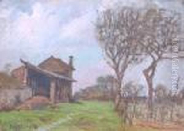 Collina Torinese Oil Painting by Benedetto Ghivarello