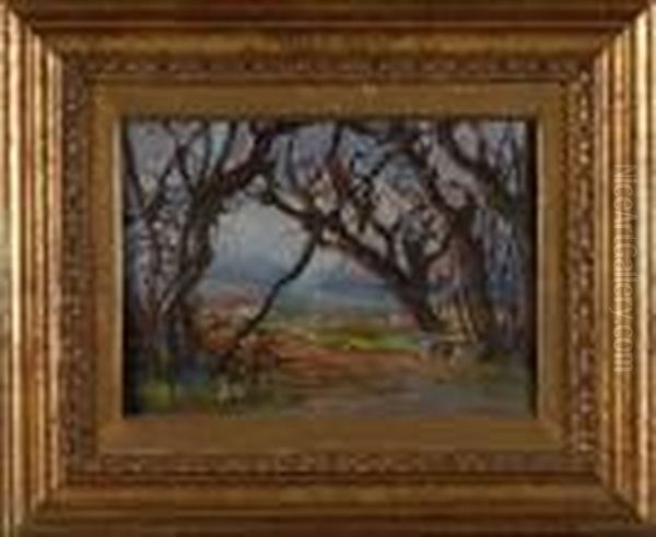 Paesaggio Oil Painting by Benedetto Ghivarello