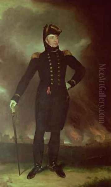 Portrait of Sir George Cockburn 1851 Oil Painting by Thomas Mackay