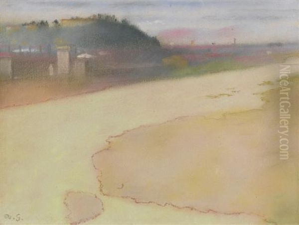 The Arno Oil Painting by Augusto Giacometti