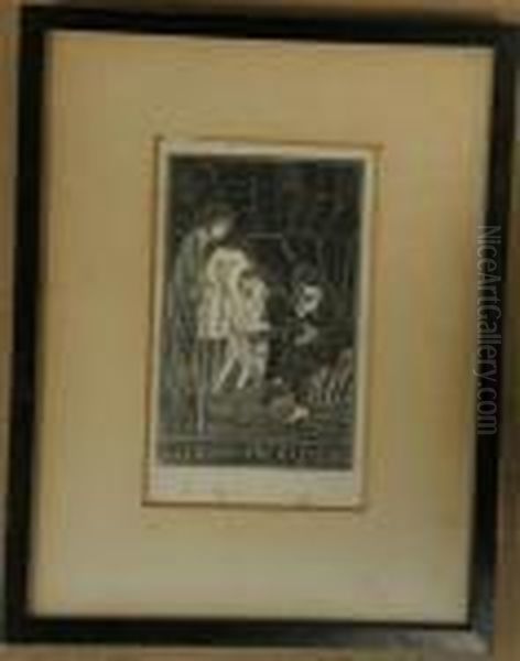Gloria In Profundis Oil Painting by Eric Gill
